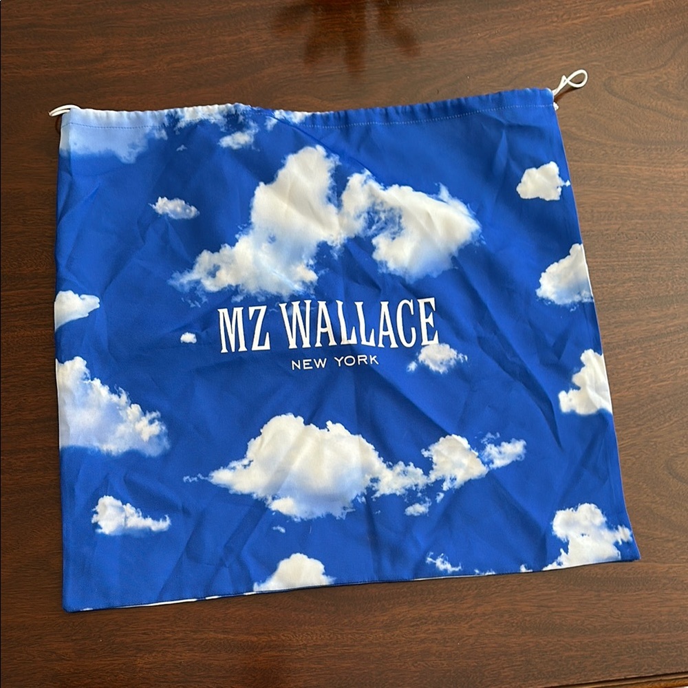 MZ Wallace Blue Cloud Print Dust Bag